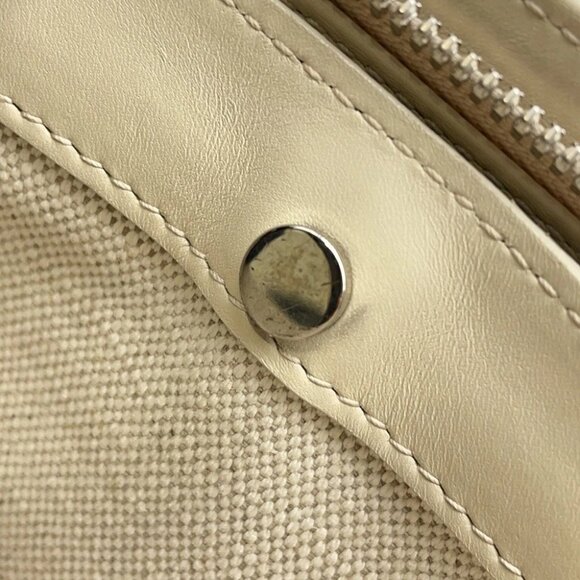 BALENCIAGA Shoulder Bag Canvas/Leather Yellow - Picture 4 of 16